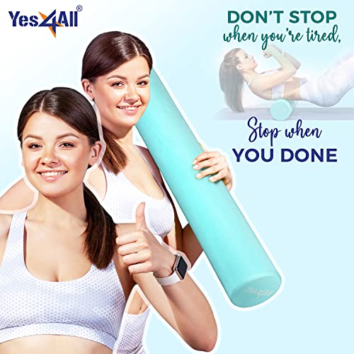 Yes4All EVA Medium Density Foam Roller, Teal 36in - Image 5
