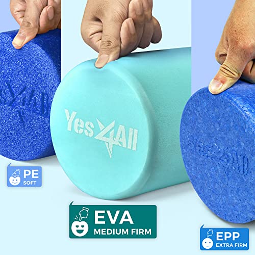 Yes4All EVA Medium Density Foam Roller, Teal 36in - Image 2