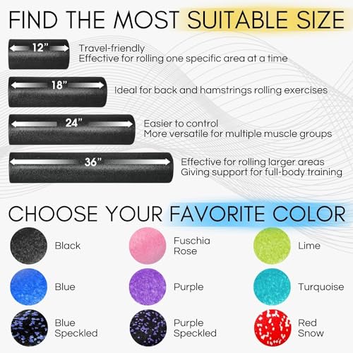 Yes4All High-Density Round Back Foam Roller - Image 3