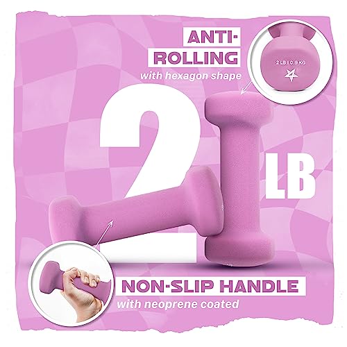Yes4All Neoprene Coated Dumbbell Hand Weights - Image 3