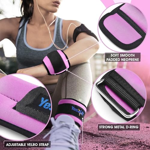 Yes4All Wrist & Ankle Weights Pair 1lb-10lbs - Image 3