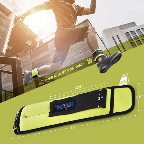 Yes4All Wrist & Ankle Weights Pair 1lb-10lbs - Image 4