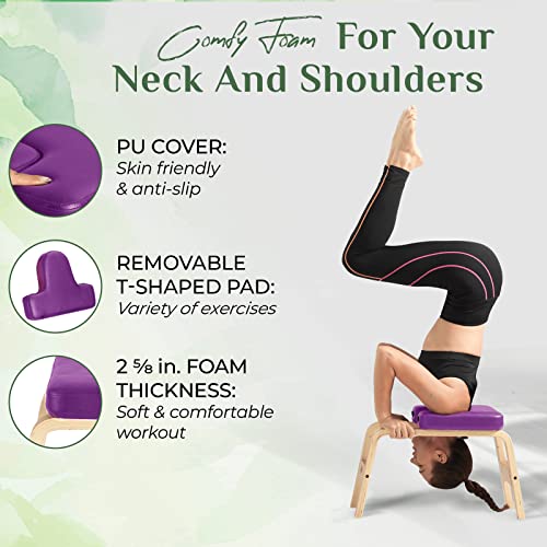 Yes4All Yoga Headstand Bench With PU Pads - P.A - Image 4