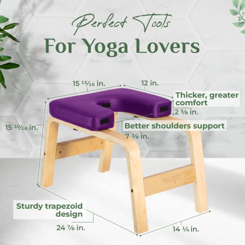 Yes4All Yoga Headstand Bench With PU Pads - P.A - Image 2