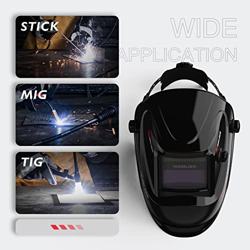 YESWELDER True Color Auto Darkening Welding Helmet - Image 3