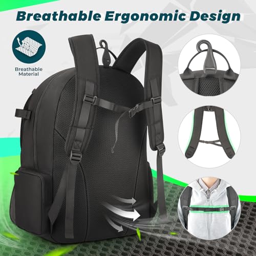 YOREPEK Lacrosse Backpack With Large Capacity - Image 5