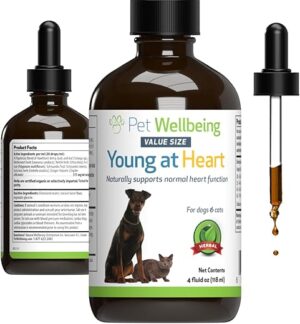Pet Wellbeing Young At Heart Supplement For Pets 4 oz