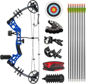 AKCHOER Youth Compound Bow Kit, 15-45 Lbs, Right Handed