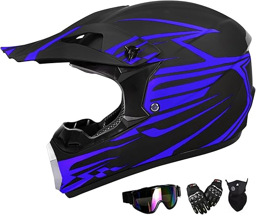 TIANDU Youth Dirt Bike Full Face Helmet