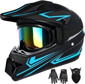 XINGSILUC Youth Kids Motocross Helmet Set