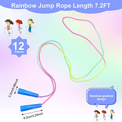 Ytaolis Rainbow Jump Rope Set, 12 Pack - Image 2
