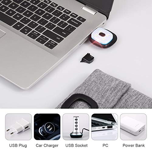 YunTuo LED Beanie With Light, Unisex USB Rechargeable - Image 3