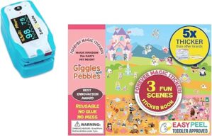 Zacurate Zacurate Finger Pulse Oximeter & Sticker Book Bundle