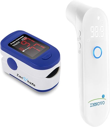 Zacurate Zacurate Pulse Oximeter & iF100B Thermometer Bundle