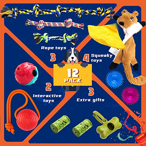 Zeaxuie 12 Pack Dog Chew Toys For Medium Chewers - Image 2