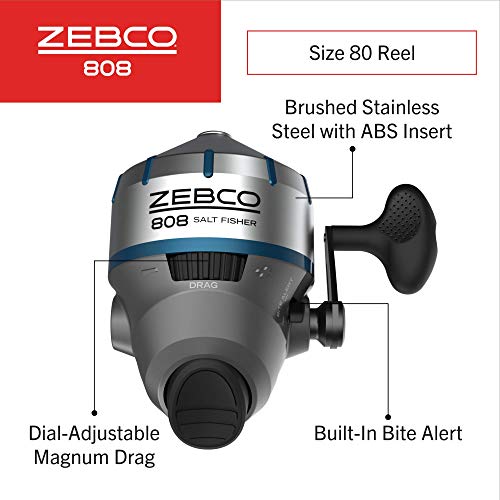 Zebco 808 Saltwater Spincast Reel And Rod Combo - Image 4