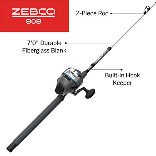 Zebco 808 Saltwater Spincast Reel And Rod Combo - Image 2