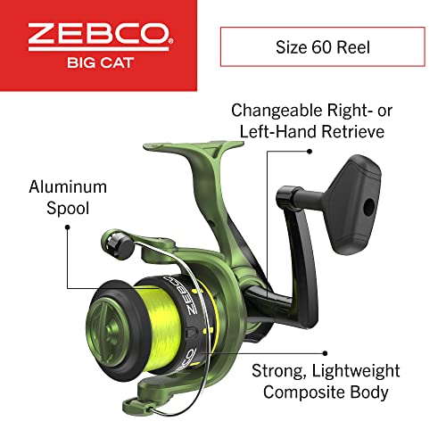 Zebco Big Cat Spinning Reel & Rod Combo - Image 3