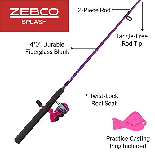 Zebco Splash Junior Spinning Reel & Rod Combo - Image 2
