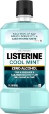 Listerine Zero Alcohol Mouthwash, Cool Mint Flavor