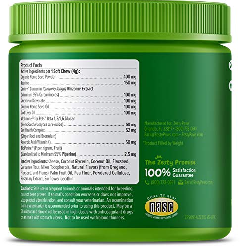 Zesty Paws Allergy Immune Chews With Hemp Seed - Image 3