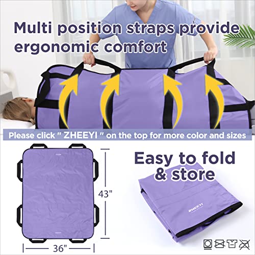 ZHEEYI Positioning Bed Pad With Handles 43"x36 - Image 4