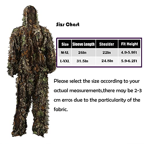 Zicac Outdoor Camo 3D Leafy Ghillie Suit - Image 3