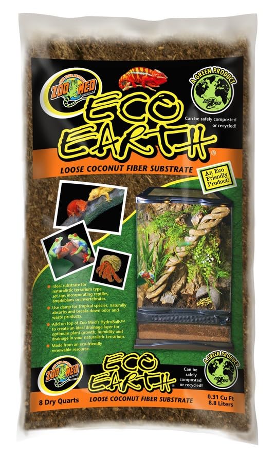 Zoo Med Eco Earth Coconut Fiber Substrate (8 Quarts, 2-Pack) - Image 2