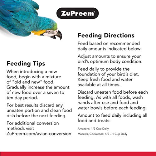 ZuPreem Natural Bird Food Pellets For Large Birds - Image 2