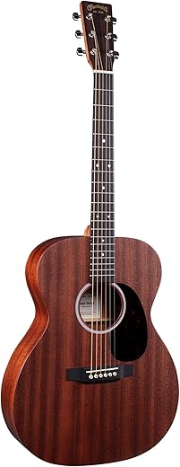 MARTIN 000-10E Acoustic-Electric Guitar, Sapele Wood