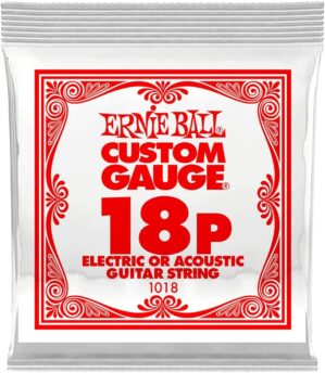 Ernie Ball 018 Plain Steel Guitar String