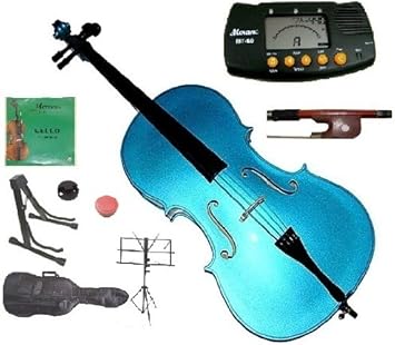 Merano 1/4 Size Blue Student Cello Set