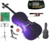 Merano 1/4 Size Purple Student Cello Set