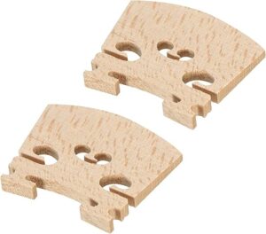 MECCANIXITY 1/8 Violin Bridge Maple Wood, Pack Of 2