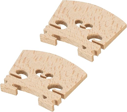 MECCANIXITY 1/8 Violin Bridge Maple Wood, Pack Of 2