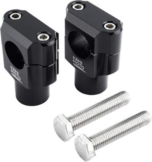 KEMIMOTO 1 Inch Motorcycle Aluminum Handlebar Risers
