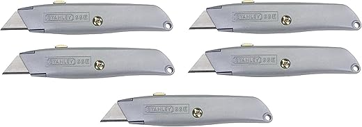 STANLEY 10-099 Retractable Blade Utility Knife, 5 Pack