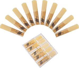 Pimoys 10 Pack Bb Clarinet Reeds, Strength 2.5
