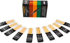 Pimoys 10 Pack Clarinet Reeds, Strength 2.0