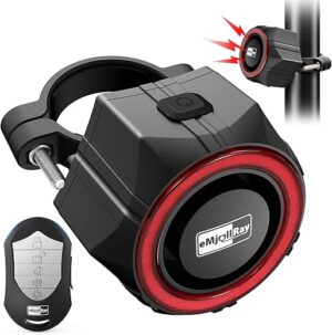 eMjollRay 110dB Loud Waterproof Wireless Bike Alarm
