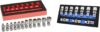 Astro Pneumatic Tool 12-Piece 1/4″ Flex Socket Set & 74310 10-Piece 3/8″ Flex Socket Set