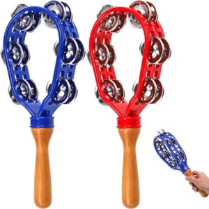Eorbow 12" Tambourine With Double Row Jingles