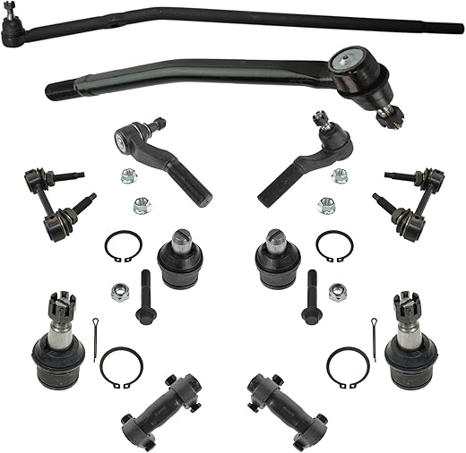 TRQ 12pc Steering Suspension Kit For Ford E-Series