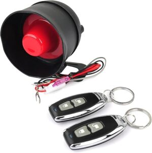 YOMTOVM 12V Car Alarm System, Anti-Theft Siren