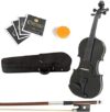 Mendini by Cecilio 16-Inch MA-Black Solid Wood Viola