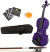 Mendini by Cecilio 16-Inch Solid Wood Viola Set