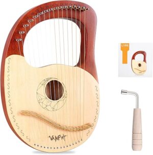 VANPHY 16-String Mahogany Lyre Harp Instrument