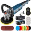 LDHTHOPI 1600W Rotary Buffer Polisher, 7 Variable Speeds