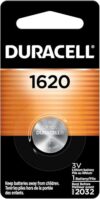 DURACELL 1620 3V Lithium Coin Battery, CR Cell