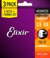 Elixir 16547 Acoustic Guitar Strings, HD Light